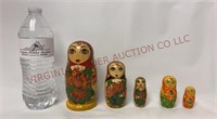 Vintage Russian Nesting Dolls - 3pc & 2pc Sets
