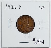 1926-D  Lincoln Cent   VF