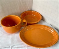 Fiesta Ware Soup Cup, Plate & Bowl