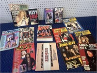 KISS VHS TAPES SOMG HIT MAGAZINES