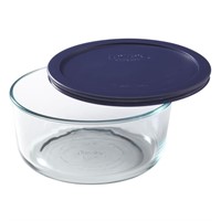 P3674  Pyrex Glass Food Container, 7-cup, Blue