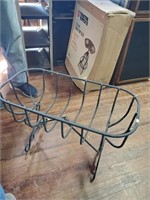 Wrought Iron Flower Basket Stand