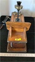 Vintage wooden crank handle telephone not tested