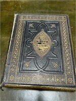 Leather and Brass Bound Bible with Gilded