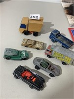 HOT WHEELS CAR, BATMOBILE, LESNEY TRUCK