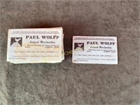 Paul Wolff General Merchandise Coupon