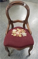 VINTAGE NEEDLEPOINT ACCENT CHAIR