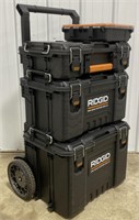 (CX) Ridgid Pro Gear Toolboxes w/Cart