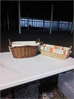 2 decorative baskets
