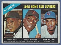 1966 Topps 217 HR Ldrs Willie Mays Willie McCovey