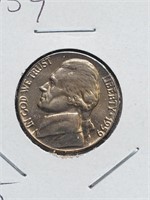 BU 1959 Jefferson Nickel