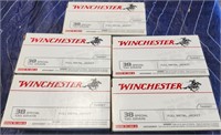 P - 5 BOXES WINCHESTER 38 SPECIAL AMMO (A11)