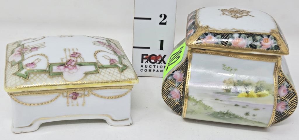 (2) Nippon Trinket Boxes