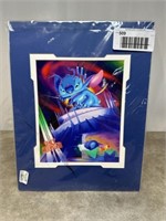 Stitch takes over space mountain unframed print