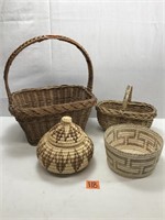 Lot of Woven Baskets