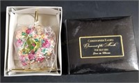 Boxed Christopher Radko Love in Bloom Ornament