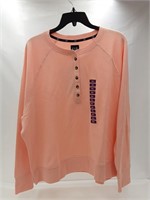 Gap henley sweatshirt peach/pink size XXL