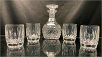 4X CRYSTAL WATERFORD WHISKEY GLASSES AND