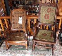 pair of childs rocking chairs