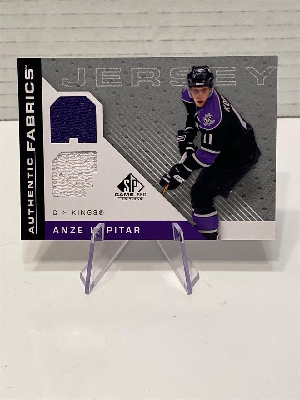 Anze Kopitar Authentic Fabrics Jersey Card