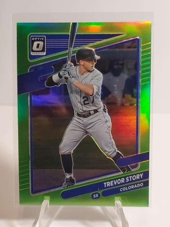 2021 Donruss Optic Lime Green Holo Trevor Story