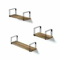 SRIWATANA WALL MOUNT FLOATING SHELVES, SET OF 3