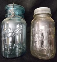Brockway clear vu mason & ball mason jars