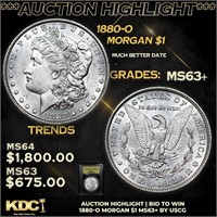 ***Auction Highlight*** 1880-o Morgan Dollar $1 Gr