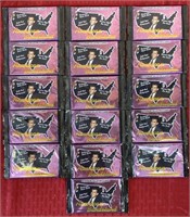 16 unopened American bandstand trading cards