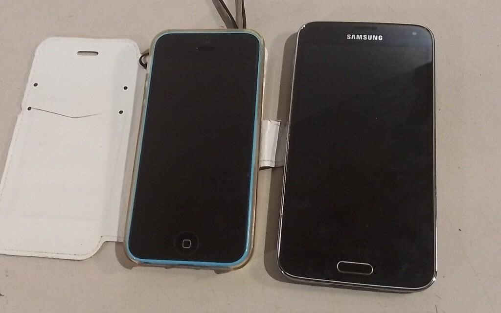 Two Untested Cell Phones Samsung & iPhone