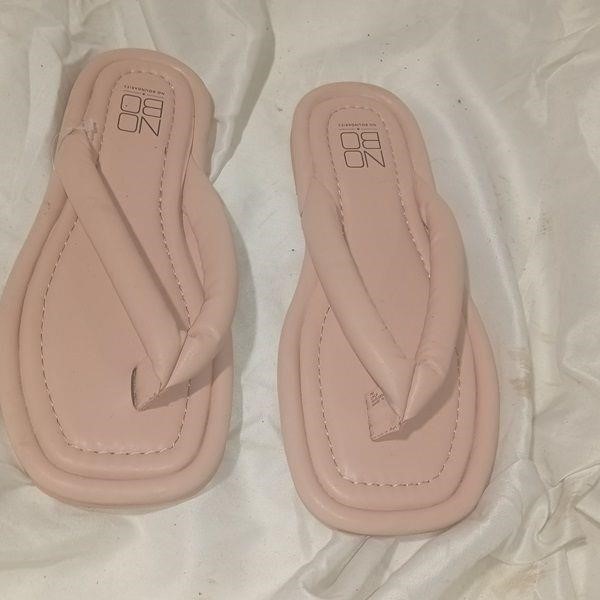 No Boundaries Pink Puffy Thong Flip Flop Shoes