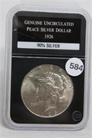 1926 P PCS BU Peace Dollar