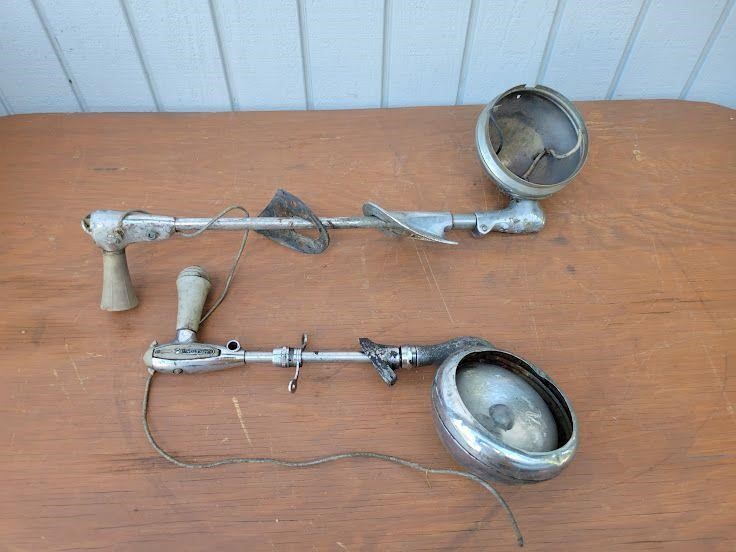 (2) Vintage Mountable Automotive Lights