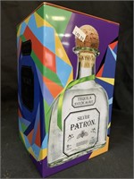 LIMITED EDITION PATRON TEQUILA TIN - 4.5 X 4.5 X