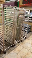 lot of 3 bakery racks, poor condition