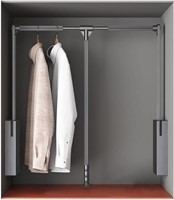 Pull Down Closet Rod For Hanging Clothes,