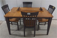 (I) Modern Style Wooden Dining Table with Four