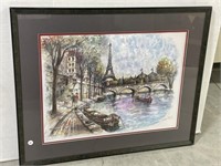 Framed Print Of Paris - See Pics For Artist