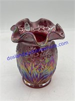 Fenton Carnival Glass Daffodil Vase