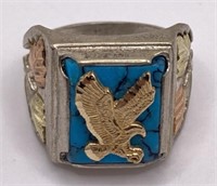 Men’s Size 10 Sterling Ring with Eagle