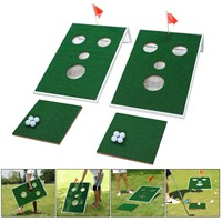 OOFIT Smiling Face Golf Cornhole Game with Chippin