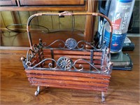 Wrought Iron Magazine Basket