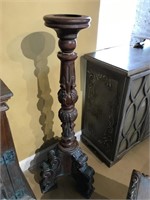 Hand Painted Wooden Candelabras AFR-392