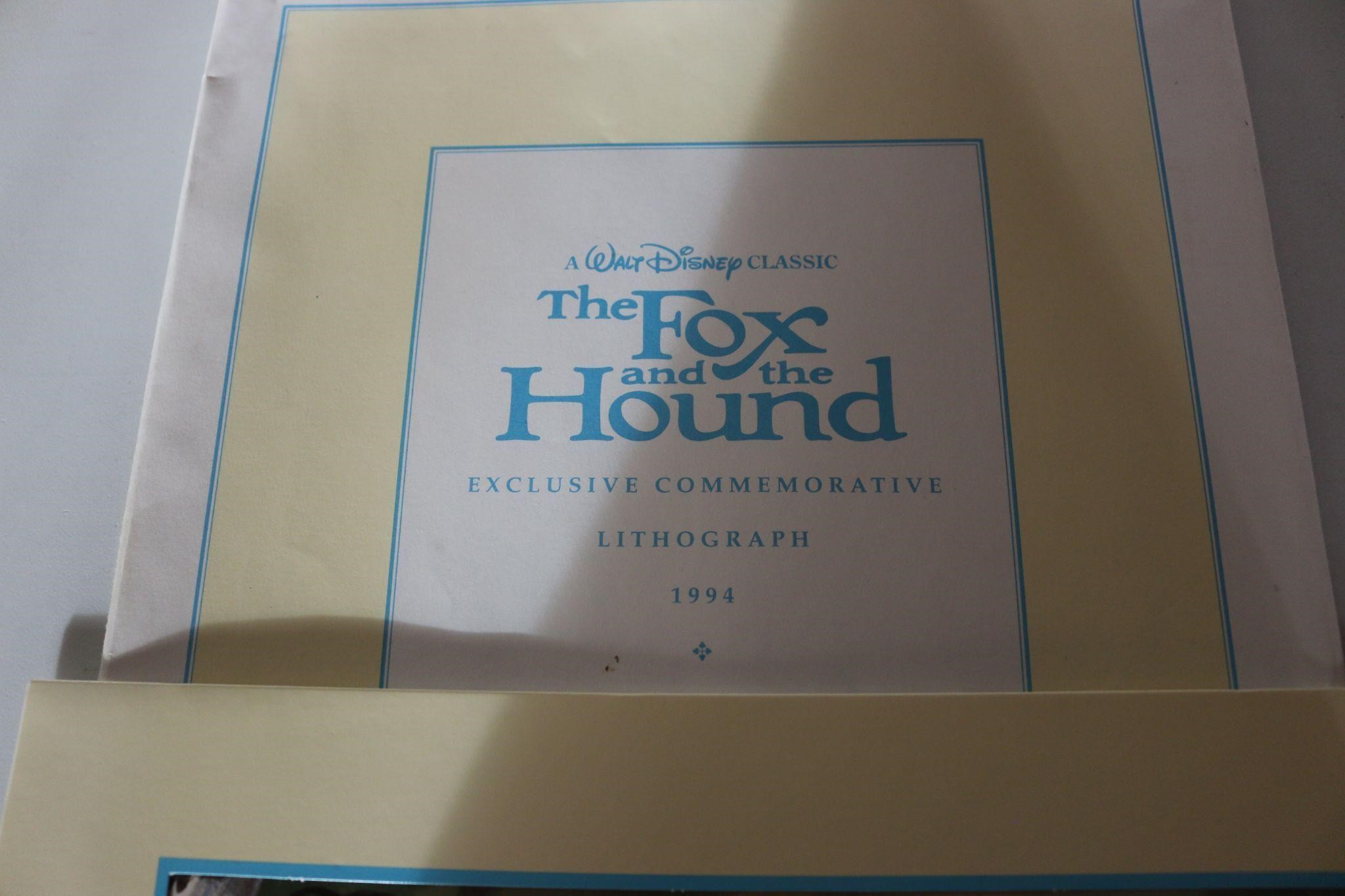 1994 The Fox and The Hound Lithograph