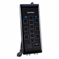 CyberPower 12-Outlet Surge Protector 6 ft. Braided