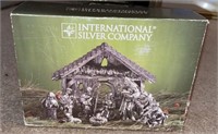 NOS International Silver Co 10pc Nativity Scene