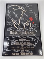 BEAUTY & THE BEAST POSTER - CAST SIGNED