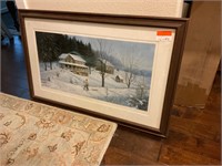 Snowy Framed Print