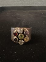 Sterling Mark 925 Ring w/ Stones