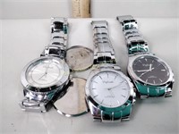 (3) Dufonte men's quartz wristwatches untested